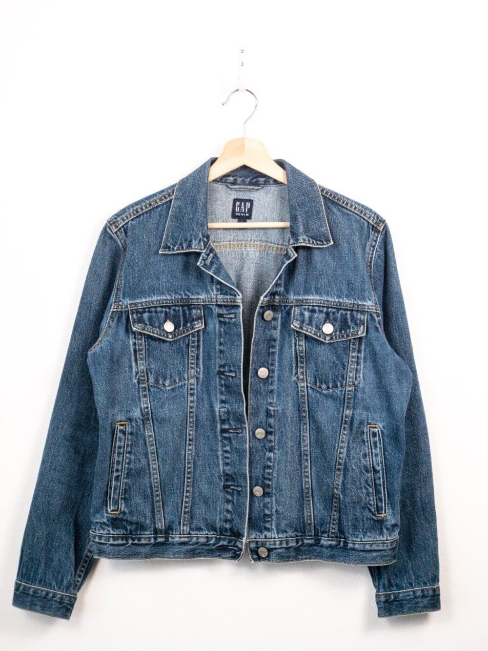 Gap Womens Blue Denim Jacket Size Large L